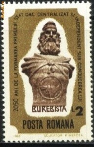 ROMANIA - 1980, ZIUA MARCII - BUREBISTA,  timbru LP 1022 foto