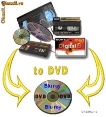 Copiez casete VHS , 8mm , HI8 , Digital8 , MiniDV pe DVD sau Blu-ray