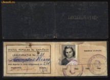 Sfatul Popular al Capitalei , Legitimatie de deputat ,1961 + certificat foto