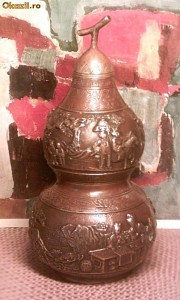 VAS  ritual tibetan cu ideograme, manopera deosebita