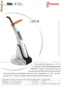 LAMPA FOTO LED.B Wireless Fotopolimerizabila + BONUS 1 varf fibra optica  (total 2) foto