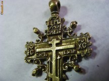 CRUCE,CRUCIFIX DE PIEPT,BRONZ ,Model  VECHI  deosebit foto