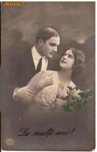 T FOTO 21 Romantica -Indragostiti -La multi ani ! -are scrise, pe spate patru mesaje gen ,,amintiri -antebelica foto