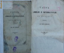 Causa limbelor si nationalitatilor in Austria , Viena , 1860 , de Unu Romanu , semnata de Petrini , colegul lui Eminescu , la Gimnaziul din Cernauti foto