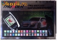 ALARMA AUTO THUNDER CA 206 TELECOMENZI TIP PAGER SI PORNIRE MOTOR GARANTIE 2 ANI