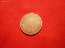 1 Leu 1873 Carol I , argint , cal.medie