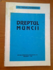 DREPTUL MUNCII - ION TRAIAN STEFANESCU foto