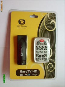 Tuner TV Serioux EasyTV ETVT-HDU, Telecomanda, USB ! foto