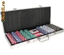Set POKER Texas Hold'EM - 500 jetoane ; 11.5 grame