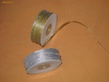 Panglica / banda aurie/ galben/ auriu argintie/ argintiu/ gri  3 mm pentru marturii nunta, botez, hobby foto