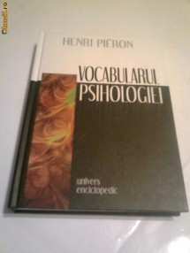 Henri Pieron - Vocabularul psihologiei