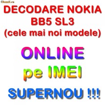 DECODARE NOKIA BB5 SL3 (cele mai noi modele) PE IMEI, ONLINE *** PRET PROMOTIONAL *** foto