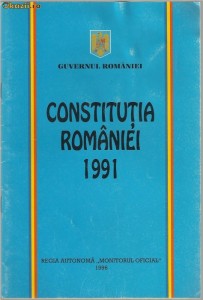 CONSTITUTIA ROMANIEI 1991 foto