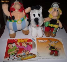 SURPRIZE KINDER - ASTERIX  SI ROMANII - MAXI KINDER - SERIE COMPLETA foto