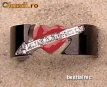 Inel de Inox Black love SR150 foto