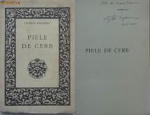 George Magheru , Piele de cerb , prima editie , 1937 , exemplar numerotat 193 , cu autograf , avangarda foto