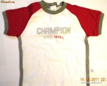 Tricou CHAMPION, NOU CU ETICHETA, mar. 80 (12 luni), bluza maneca scurta oferta foto