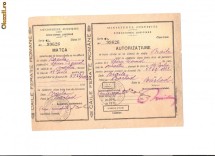 160 Document vechi -12iul1922-Autorizatiune Caile Ferate Romane, emisa de Ministerul Justitiei, pt.Spiru David(grec?),Braila prez.ca martor,la Barlad foto