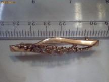VECHE BROSA  AUR 14K  si DIAMANTE foto
