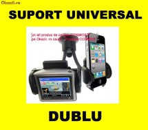 SUPORT AUTO UNIVERSAL DUBLU gps pda ipod htc mp4 mobil telefon samsung evolio mio Smailo Navon UrbanPilot North Cross smartphone nokia iphone masina