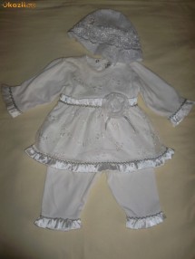 Compleu botez (rochita+ pantalon) foto