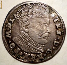 C.025 POLONIA LITUANIA STEPHAN BATHORY TRIPLUGROS 1584 ARGINT 2,42g