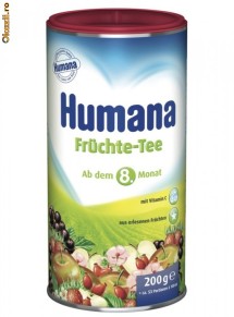 Ceai Humana de fructe pt. bebe (de la varsta de 8 luni), 200 gr - Germania foto