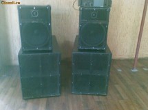 sonorizare disco/club statie 4x500w basi 2x 1000w top 2x 250w.glob lumina robot pilot flash