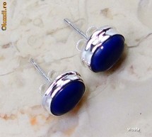 CERCEI ARGINT 925-LAPIS LAZULI-PROMOTIE DE PRIMAVARA foto