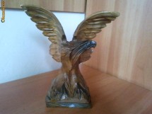 Sculptura in lemn, vultur, obiect decorativ