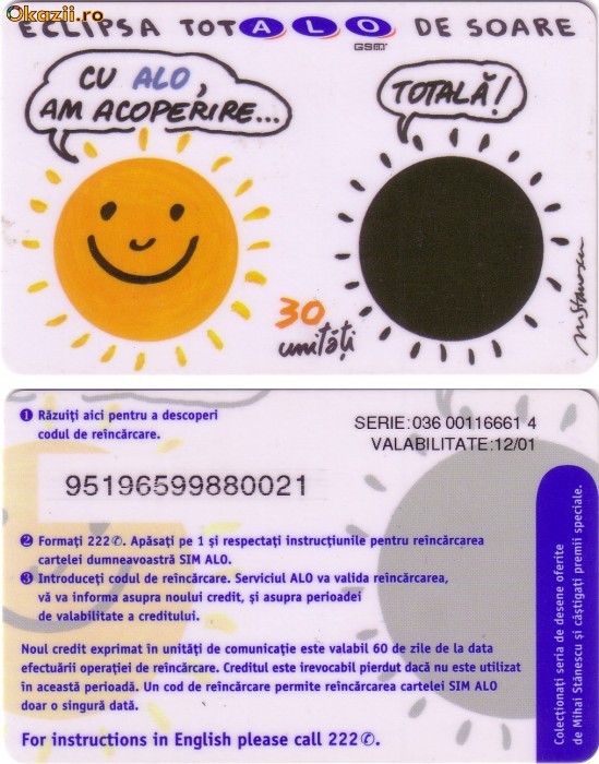 Cartela DIALOG DlgR 20 de colectie foto mare