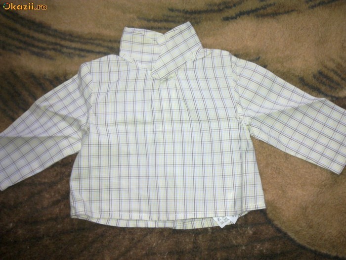 Camasa ZARA BABY 1-2 luni NOU foto mare
