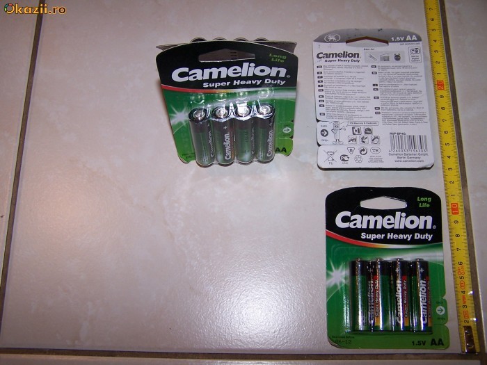 Baterii unica folosinta AA 1.5V marca Camelion foto mare