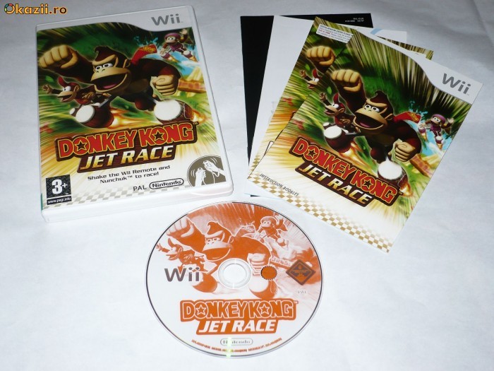 Joc Nintendo Wii - Donkey Kong Jet Race foto mare