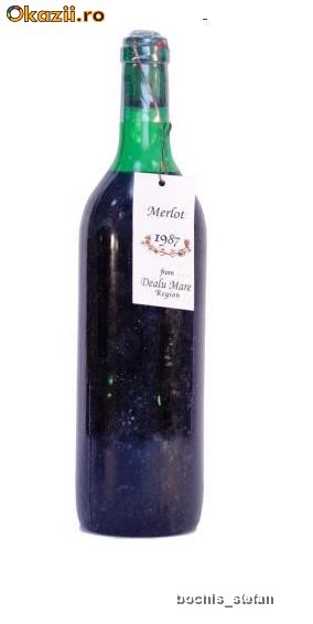 VIN VECHI Merlot Dealu Mare 1987 foto mare