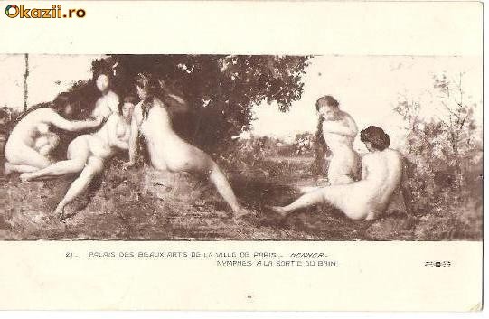 T FOTO 15 Romantica -Nuduri -Henner -Nymphes a la sortie du bain -adresata Domnisoarei doctor Lucia Borcea din Iasi foto mare
