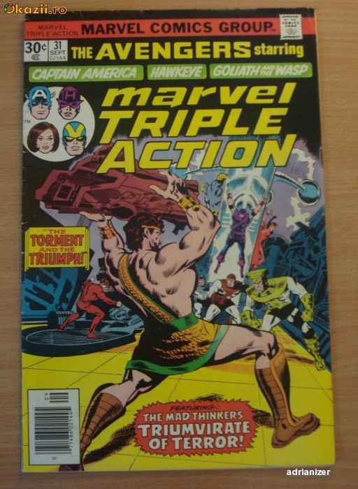 Marvel Triple Action #31 - Avengers foto mare