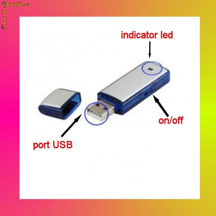 reportofon stick de memorie 2giga 2gb usb flash drive spy spion spionaj IASI foto mare