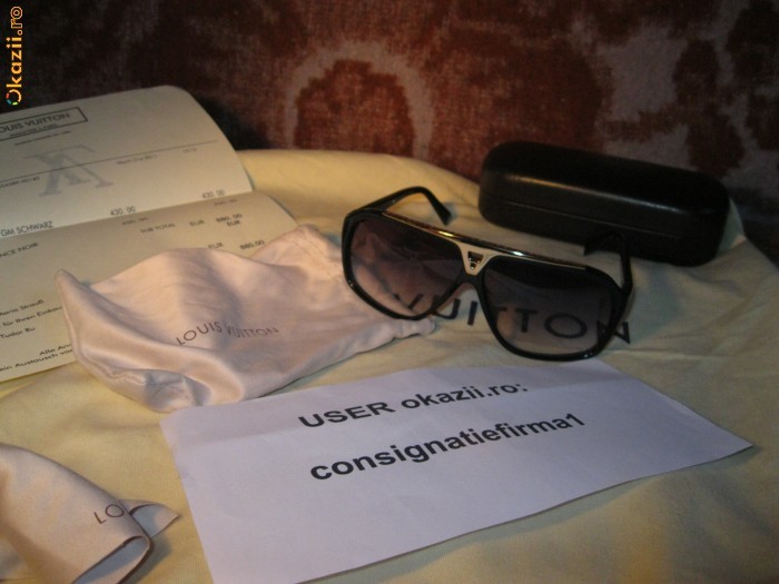 Ochelarii de soare Louis Vuitton Evidence Black originali noi!(millionaire) foto mare