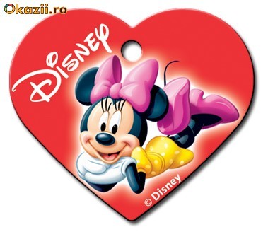 Medalion Animale Inima Miney Mouse Disney foto mare