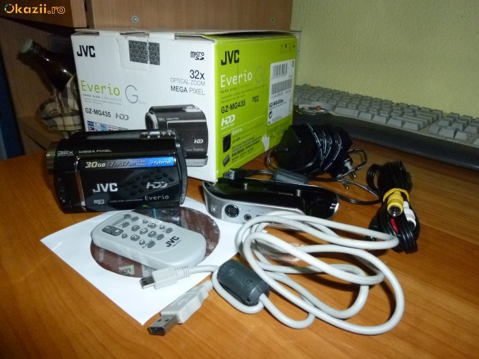 JVC GZ-MG435BE Hybrid 30Giga HDD+card slot microSD STARE EXCELENTA + BONUS !!! foto mare