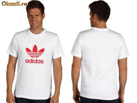 Tricou barbat Adidas Originals Trefoil - tricou adidas original foto mare
