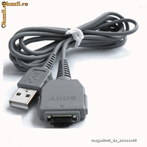 Cablu de date USB ORIGINAL Sony Cyber-Shot DSC-W30 DSC-W35 DSC-W50 DSC-W55 DSC-W55/B DSC-W55/L DSC-W55/P DSC-W55BDL DSC-W70 DSC-W80 foto mare