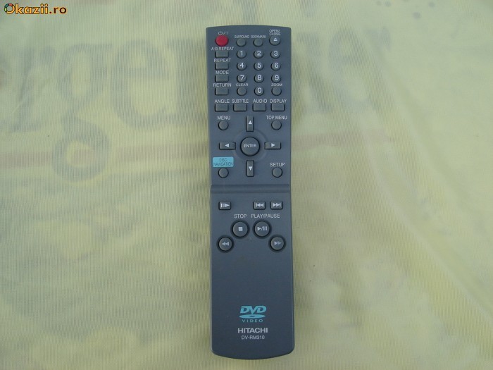 telecomanda DVD Hitachi DV-RM310 foto mare