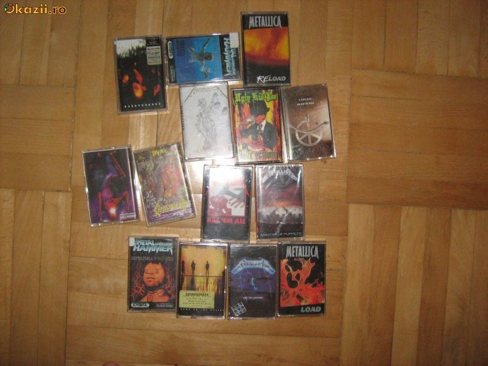 casete originale METALLICA ,  SOUNDGARDEN, CARCASS , ENTOMBED, UGLY KID JOE, BON JOVI , ALTAR , PASAREA COLIBRI  si alte formatii foto mare