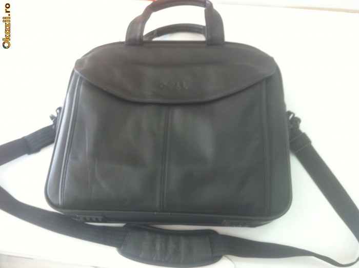 DELL ,,GEANTA LAPTOP DIN PIELE'' ,, DELL'' foto mare