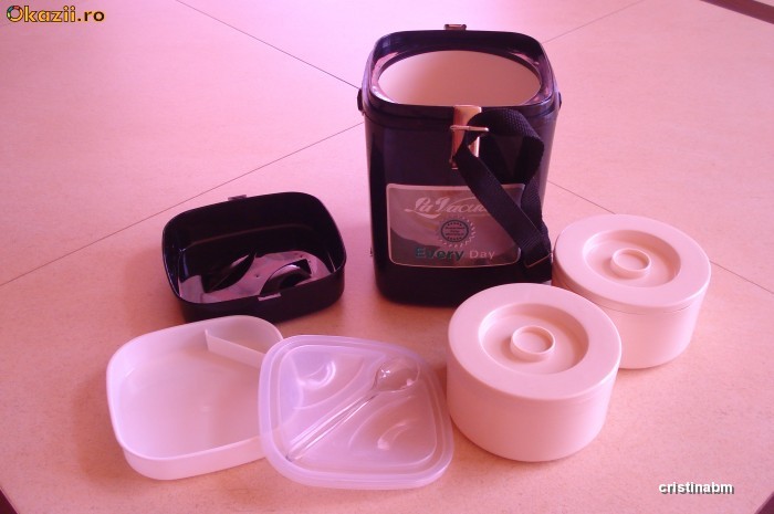 Vand set termic La Vacuum every day, pentru calatorie, copii foto mare