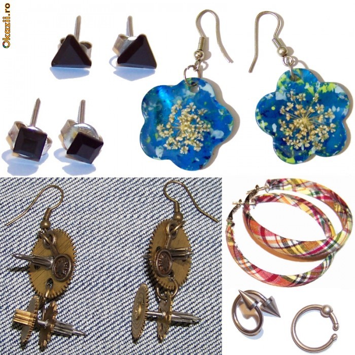 Cercei fashion art modele deosebite unicate cercei piercing, handmade, diverse modele, din argint bronz antic pietre semipretioase Preturi foarte mici foto mare Cercei fashion art modele deosebite unicate cercei piercing, handmade, diverse modele, din argint bronz antic pietre semipretioase Preturi foarte mici foto mare