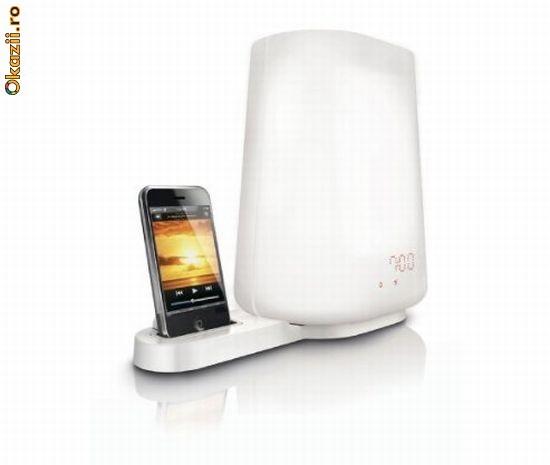 Philips Wake-Up Light with Dock for iPod/iPhone foto mare