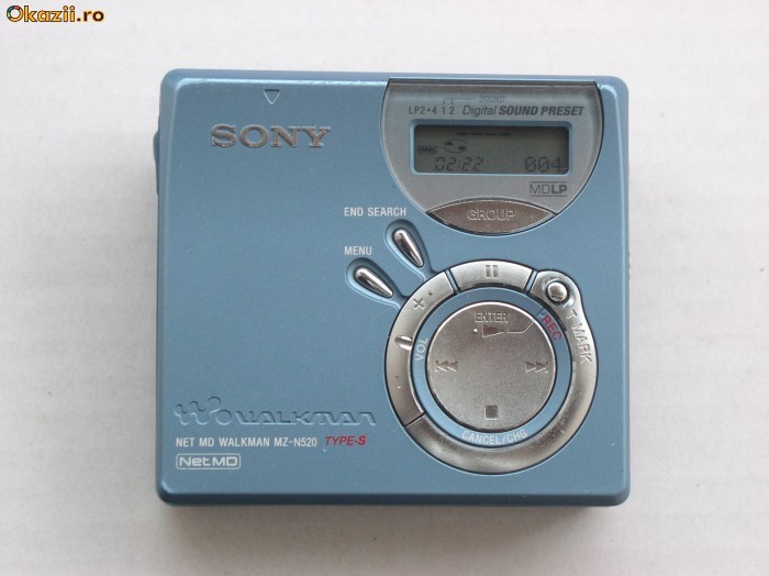 Minidisc SONY MZ-N520 foto mare